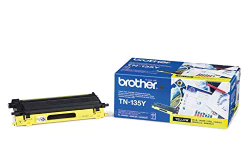 Brother TN135Y Toner Originale, Alta Capacità, per Stampanti HL4040CN / HL4050CDN / HL4070CDW / DCP9040CN / DCP9042CDN / DCP9045CDN / MFC9440CN / MFC9450CDN / MFC9840CDW