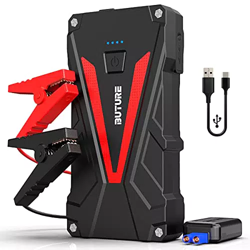 BuTure Avviatore Batteria Auto, 1200A 13800mAh Portatile Avviatore Emergenza per Auto/Moto