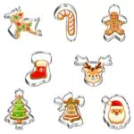 CACOE Set di 8 formine per biscotti a forma di Natale