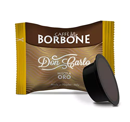 Caffè Borbone Don Carloiscela Oro - 100 Capsule, Compatibili con Macchine Lavazza* A Modo Mio*