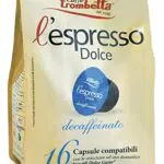 Caffè Trombetta L'Espresso Dolce, Capsule Compatibili Nescafè Dolce Gusto, Decaffeinato - 16 Capsule