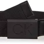 Calvin Klein Cintura Uomo Casual Plaque Webbing 3.5 cm
