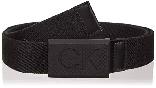 Calvin Klein Cintura Uomo Casual Plaque Webbing 3.5 cm