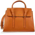 Calvin Klein CK Elevato Satchel MD, Borsa Donna, Cognac
