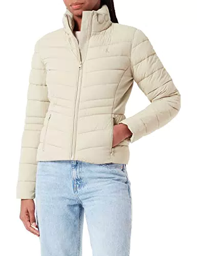 Calvin Klein Jeans Padded Jacket Giacca Imbottita con Collare Logo LW