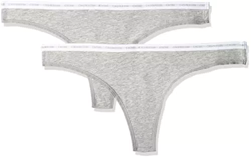Calvin Klein Perizoma Donna 2 pezzi Elasticizzato, grigio