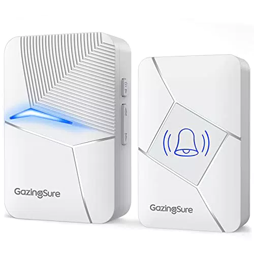 GazingSure Campanello senza fili, campanello Mini Waterproof da 457 metri