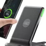 Caricatore Wireless, INIU 15W Ricarica Rapida Wireless Phone Charger Holder Wireless Luce adattiv Supporto Telefono per iPhone 15 14 13 12 11 Pro Max Mini SE X XR Samsung Galaxy S22 S21 Google Pixel