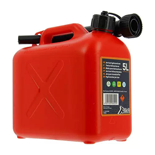 Cartec 506022 Tanica Omologata Carburanti, Rosso, 5 Litri