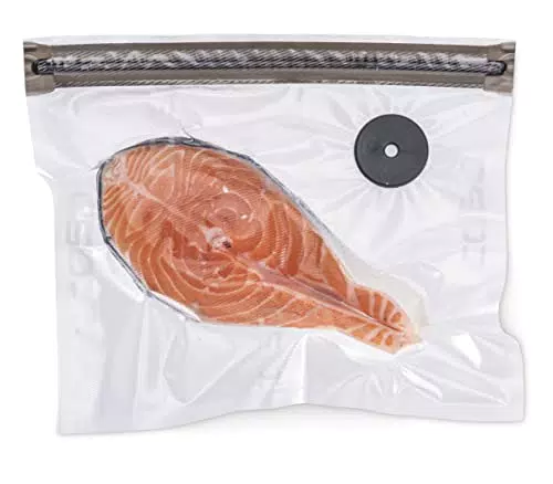 CASO Sacchetto sottovuoto con chiusura a zip, 26 x 23 cm