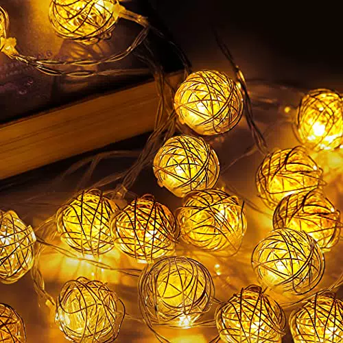 Catena Luminosaecone 4M 20 LED Luci Stringa LED a Batteria per feste di matrimonio