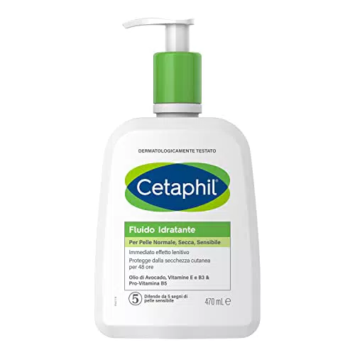 Cetaphil, Fluido Idratante, Crema Corpo per Pelle Normale e Seccaenza Profumo