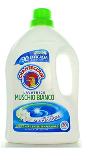 CHANTECLAIR DETERSIVO LIQUIDO LAVATRICE MUSCHIO BIANCO 30 LAVAGGI 1500 ML