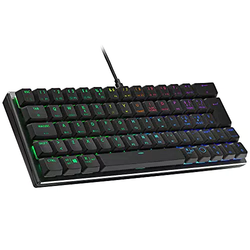 Cooler Master SK620 Tastiera Gaming Cablata - Layout Compatto 60%witch Meccanici Basso Profilo