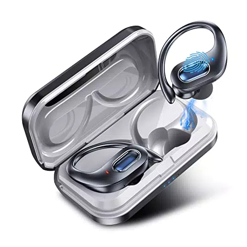 Cuffie Bluetooth 5.0 Auricolari Senza Fili con Mic, IPX7 Impermeabile Cuffie Wireless Sport con Touch Control e Auto Accoppiamento