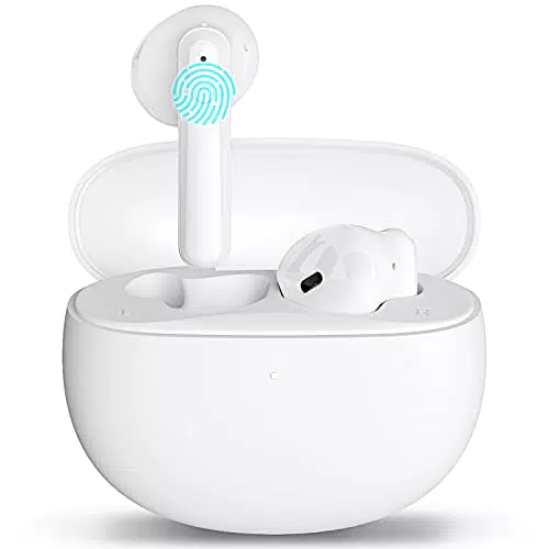 Cuffie Bluetooth, Auricolari Bluetooth 5.3 con Bassi Immersivi