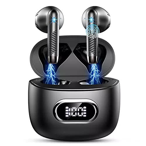 Cuffie Bluetooth, Auricolari Bluetooth 5.3 con Mic Stereo