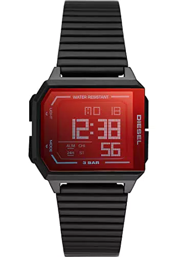 DIESEL Chopped Digital Orologio da uomo, misura cassa 38 mm in acciaio inossidabile