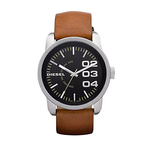 Diesel Orologio a Tre Lancette da Uomo, Double Down 46