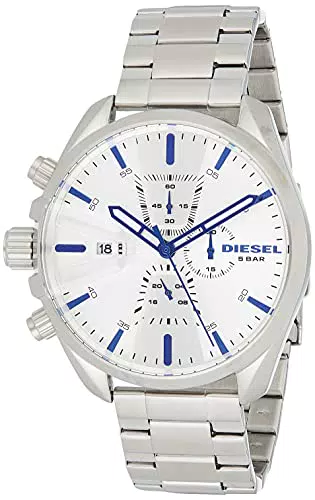 Diesel Orologio Cronografo Quarzo Uomo con Cinturino in Acciaio Inox