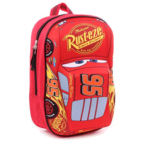 Disney 760-8462 1 x Lightning McQueen 'Piston Cup Champion' 3D Effetto Car Zaino 31cm