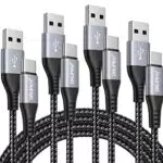 DRLIPEW Cavo USB C, Nylon Cavo USB Tipo C Ricarica Rapida e Trasmissione USB Type C Cable per Samsung Galaxy S21 S20 S10 S9 S8 Plus