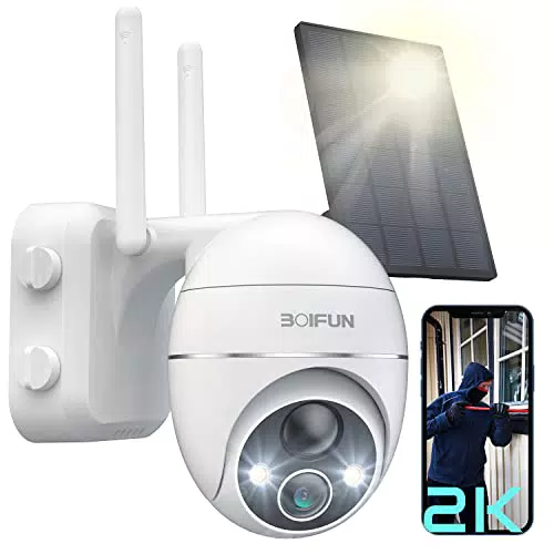 2K 360° PTZ Telecamera WIFI Esterno a Batteria Senza Fili