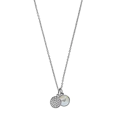 Emporio Armani Collana con Ciondolo da Donna, Colore Argento