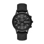 Emporio Armani Cronografo da uomo in acciaio nero, AR11457