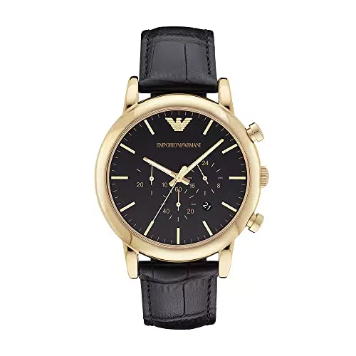 Emporio Armani Orologio Con Cronografo in Acciaio Inossidabile