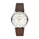 Emporio Armani Orologio Tre Lancette, Acciaio Inossidabile