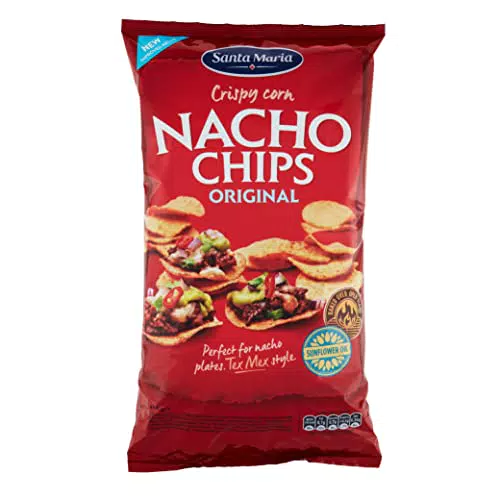 Eurofood Santa Maria, Nacho Chipsfoglie a Base di Farina di Mais Cotte sul Fuoco