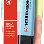 Evidenziatore - STABILO BOSS ORIGINAL Pastel - Pack da 1 - Azzurro Cielo
