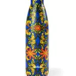 Excelsa Borraccia termica portatile con decoro Trinacria, Acciaio Inossidabile 18/10 a Doppia Parete
