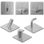 Faankiton 6pcs Appendiabiti da Parete inossidabile 304