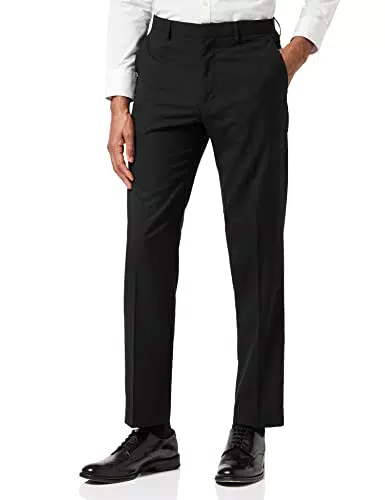 find. Slim Fit, Pantaloni Uomo, Nero, W36/L30