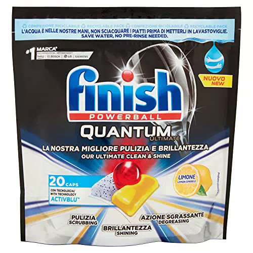 Finish Pastiglie Lavastoviglie Ultimate Limone 20 Pezzi
