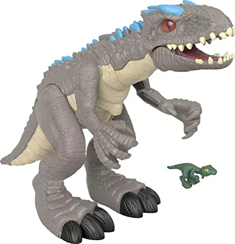 Fisher-Price Imaginext- Dinosauro Indominus Rexorde e Si Muove Jurassic Park/World Giocattolo per Bambini 3+Anni