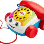 Fisher-Price- Telefono Parlante Trascinabile, Giocattolo per Bambini 1+ Anni