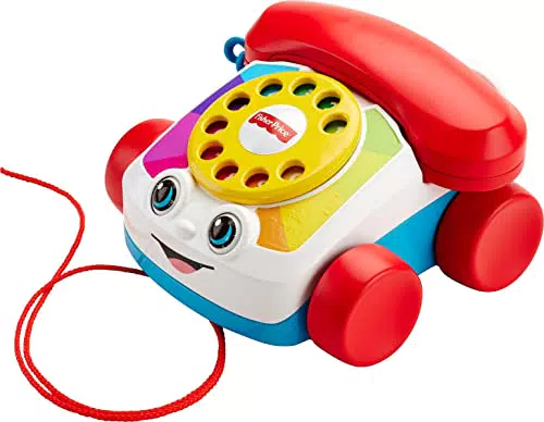 Fisher-Price- Telefono Parlante Trascinabile, Giocattolo per Bambini 1+ Anni