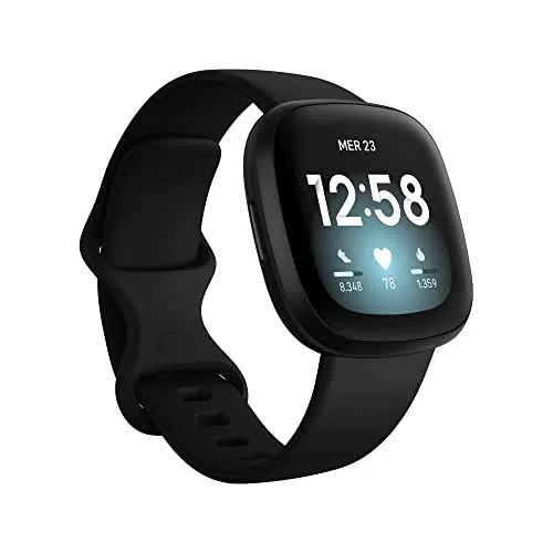 Fitbit Versa 3 Health & Fitness Smartwatch with 6-months Premium Membership Included