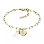 FOSSIL Bracciale da donna, motivi vintage in acciaio inossidabile