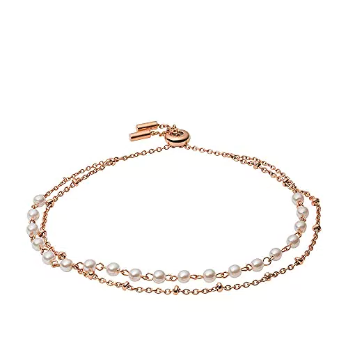Fossil Bracciale Multifilo da Donna in Acciaio Inossidabile
