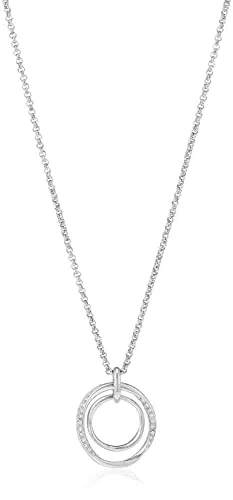 FOSSIL Collana da donna con ciondolo a spirale in acciaio inossidabile