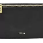 Fossil Logan Porta Carte Di Credito in pelle, Nero