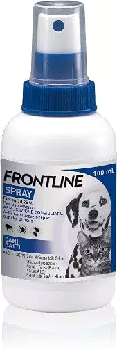 FRONTLINE Spray 100 ml, Antiparassitario per Cani e Gatti e Cuccioli dal Secondo Giorno di Vita