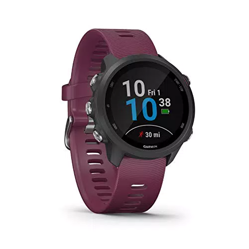 Garmin Forerunner 245, Orologio Smart GPS Multisport, nero-viola
