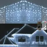 Geemoo Luci Natale Esterno a Cascata con Telecomando