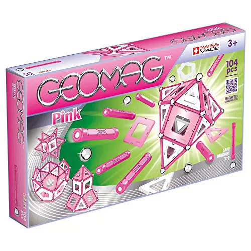 Geomag Pink Gioco di Costruzione Magnetico, 104 Pezzi