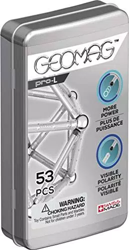 Geomag, Pro-L Pocket Set, Costruzioni Magneticheagneti Potenti con Polarità Visibileodelli e Strutture Complesse